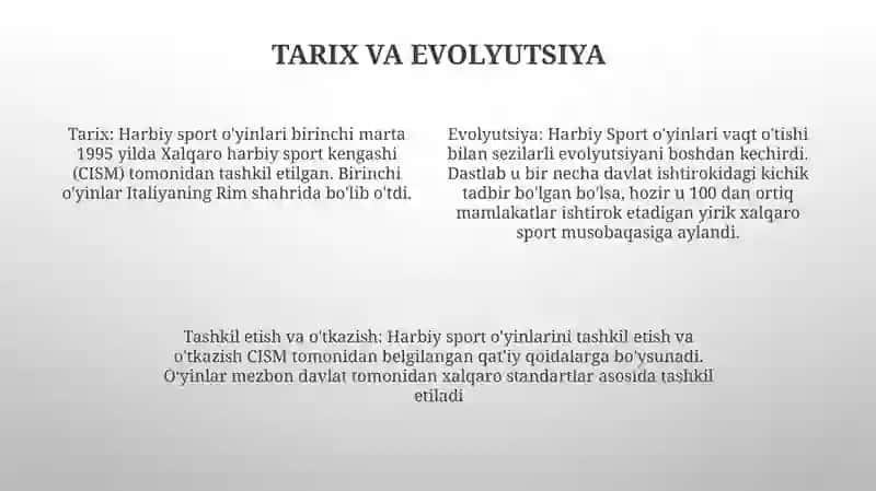 Harbiy Sport Oyinlarini Tashkil Qilish Va O'Tkazish 3
