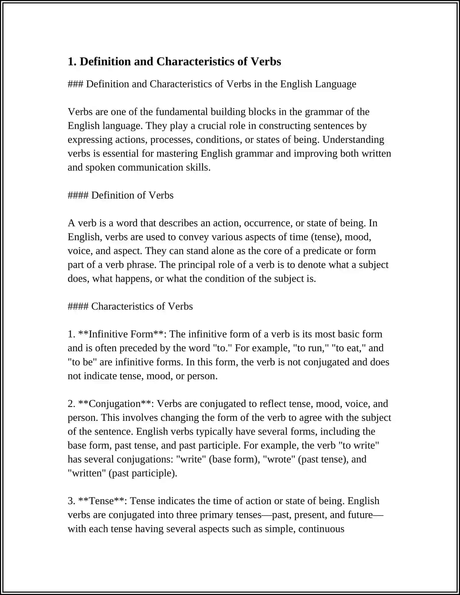Theme: VERB AND MODAL VERBS 3