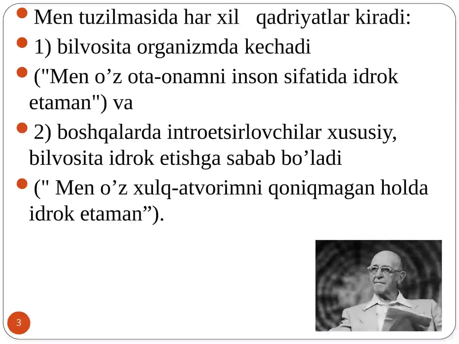 Inson tabiati haqida K.Rodjers tasavvurlari 3