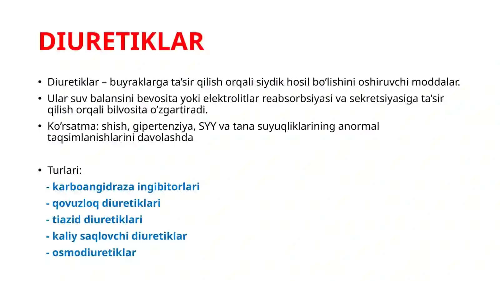 AYRISH TIZIMI FARMAKOLOGIYASI 3