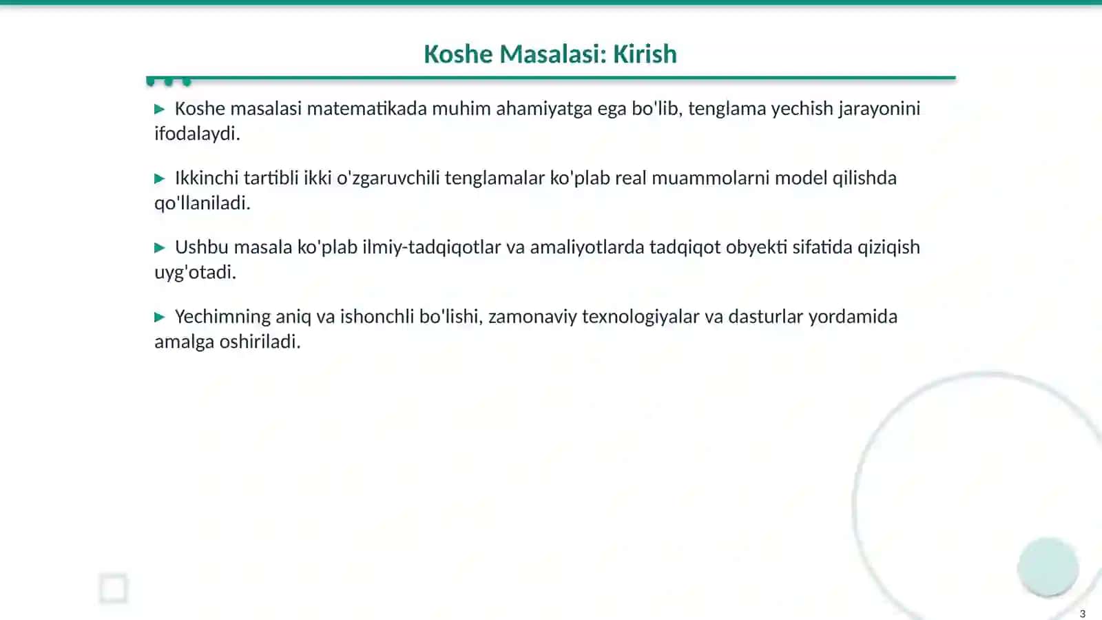 Ikkinchi Tartibli Ikki O'zgaruvchili Umumiy Tenglama 3