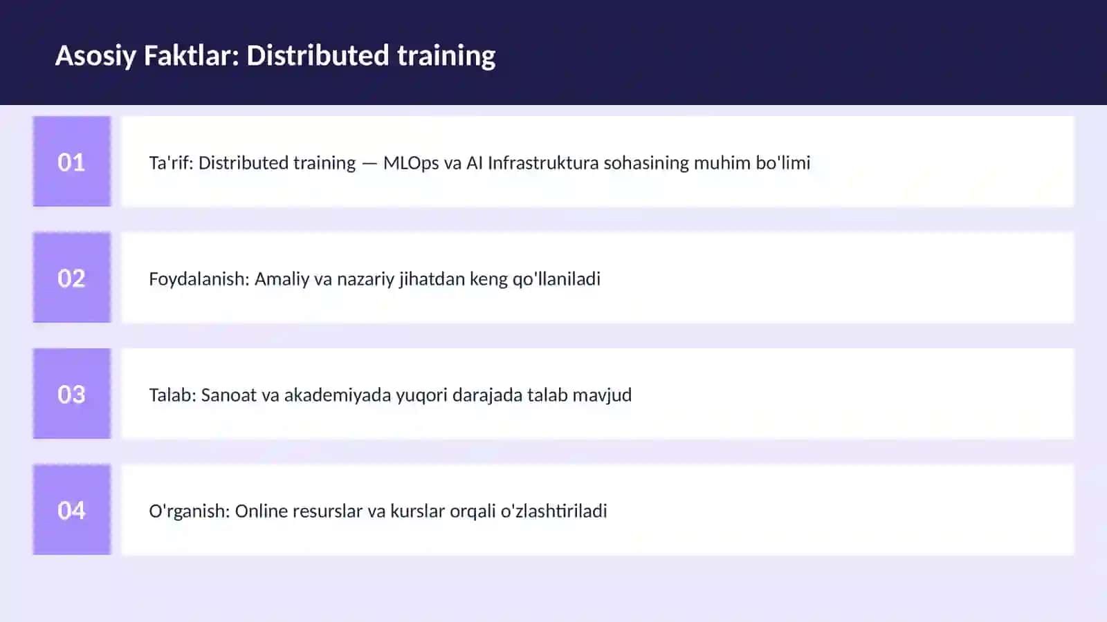 Distributed training 3