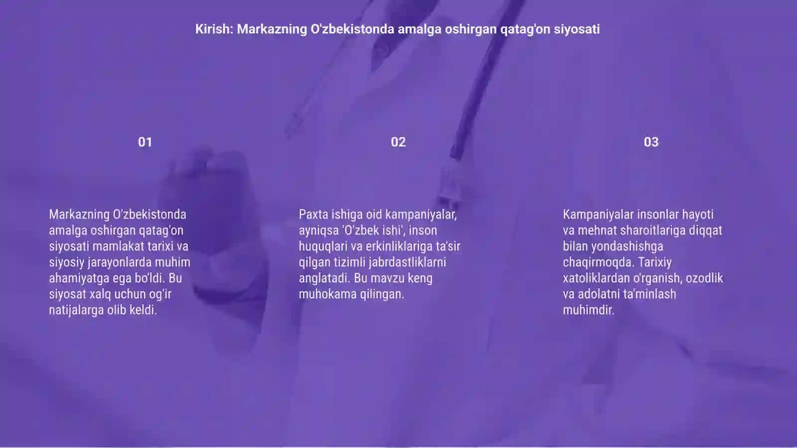 Markazning O'zbekistonda amalga oshirgan qatag'on siyosati 3