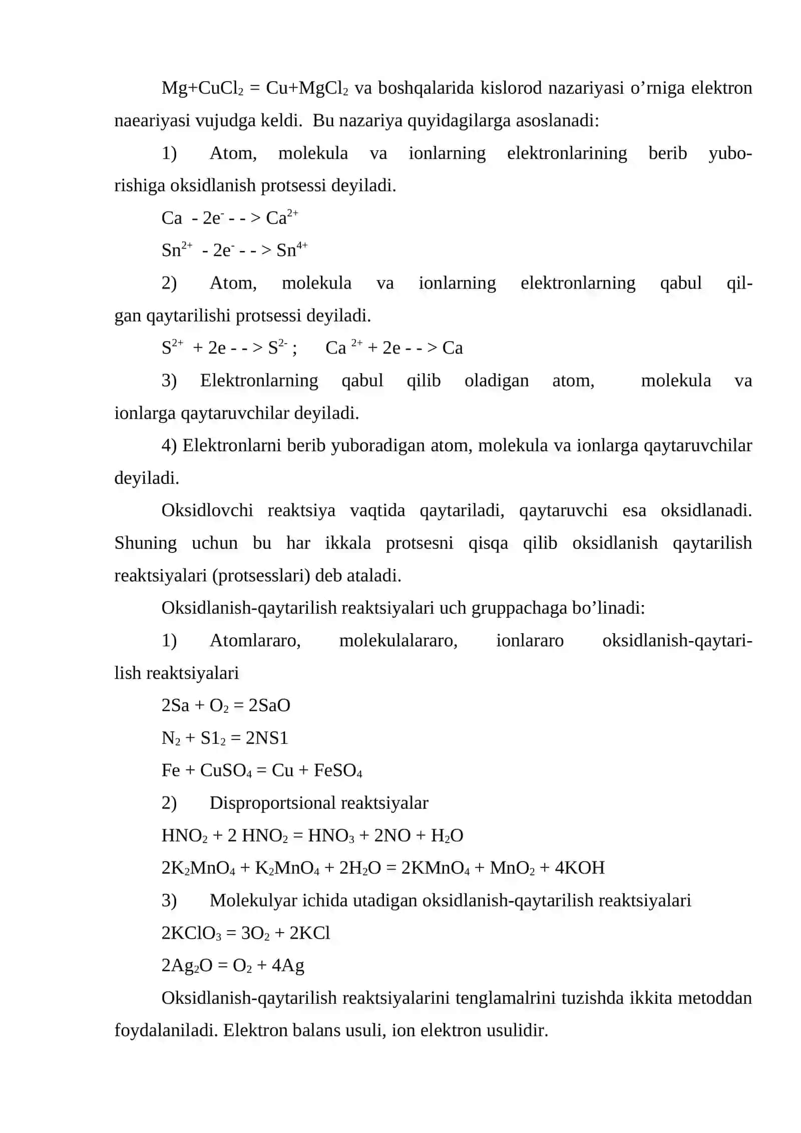 Oksidlanish-tiklanish jarayonlari 3