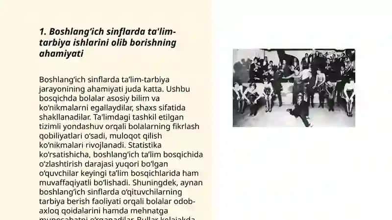 Boshlangich sinflarda talim – tarbiya ishlarini tashkil qilishning amaliy shakillari 3