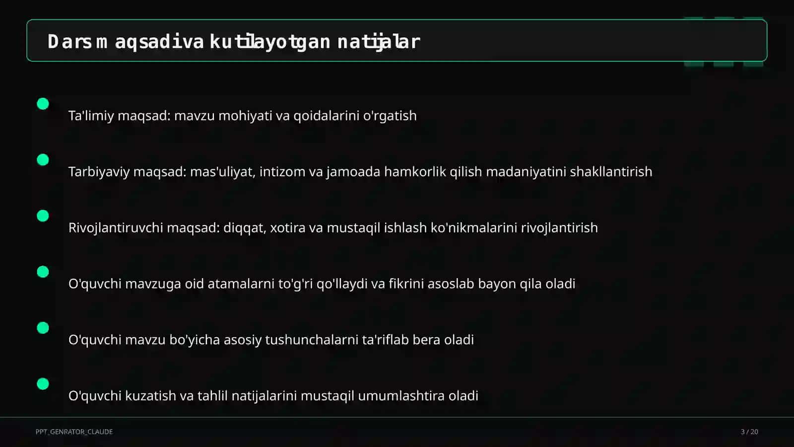 So'z yasalishi: yasama va tub so'zlar (6-sinf) 3