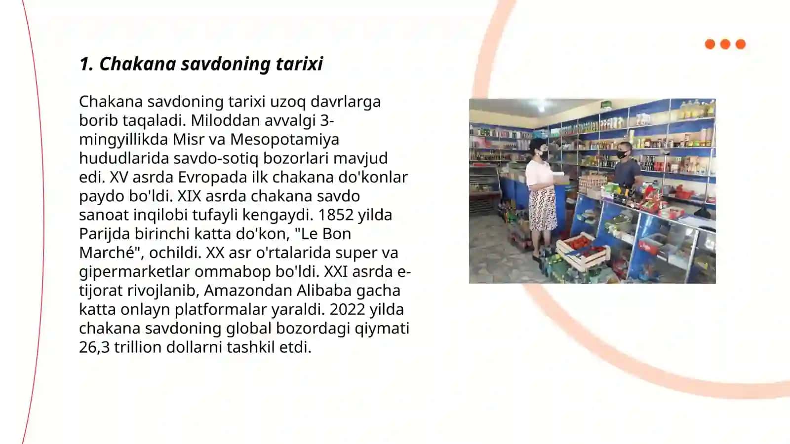 Chakana savdo mohiyati va ahamiyati 3