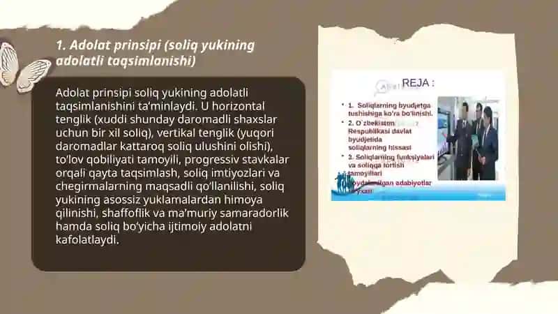 Soliq tizimining asosiy tamoyillari 3