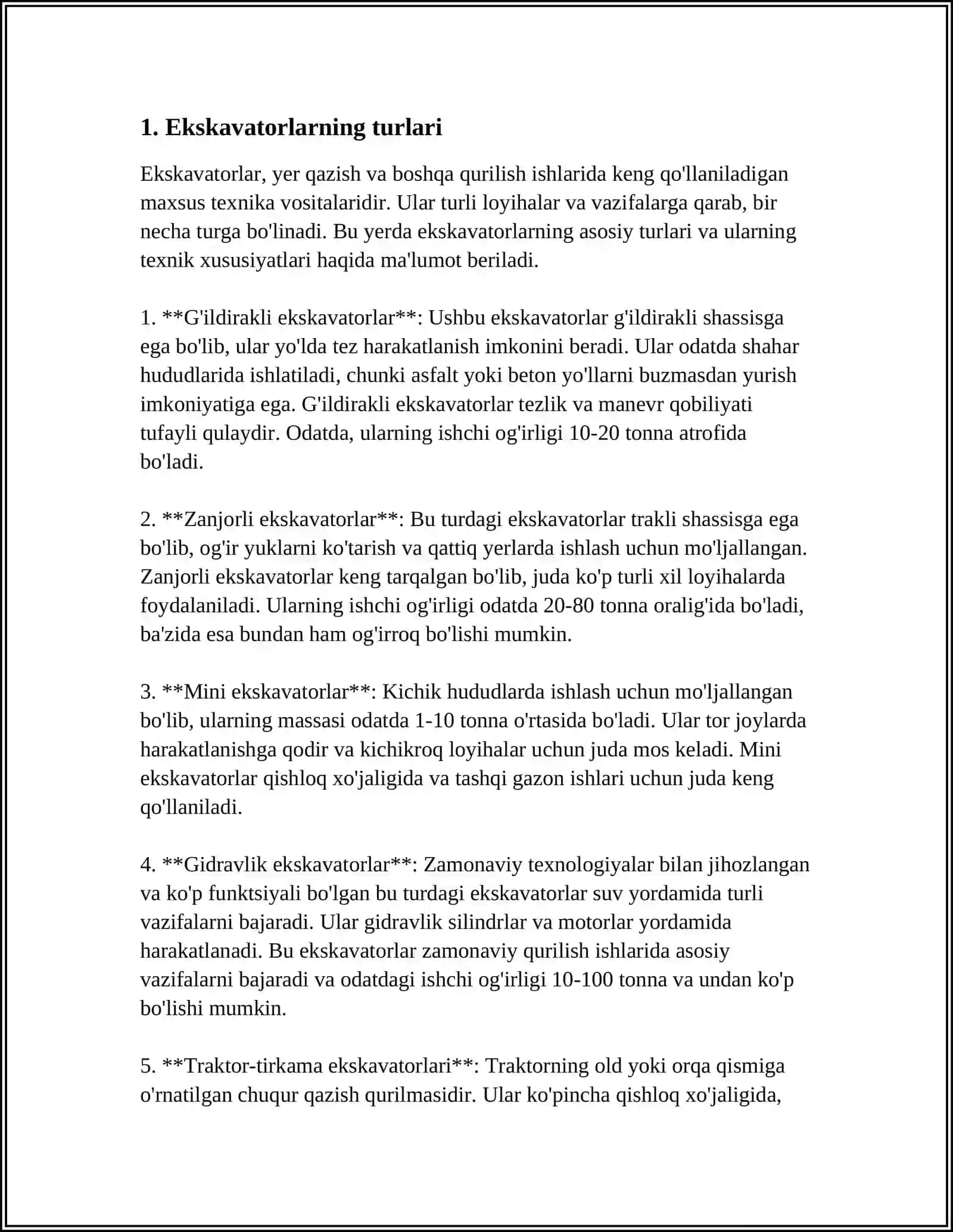Ekskavatorlar 3