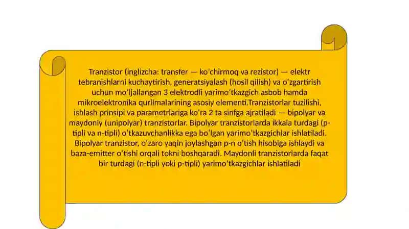 Tranzistorlar 3