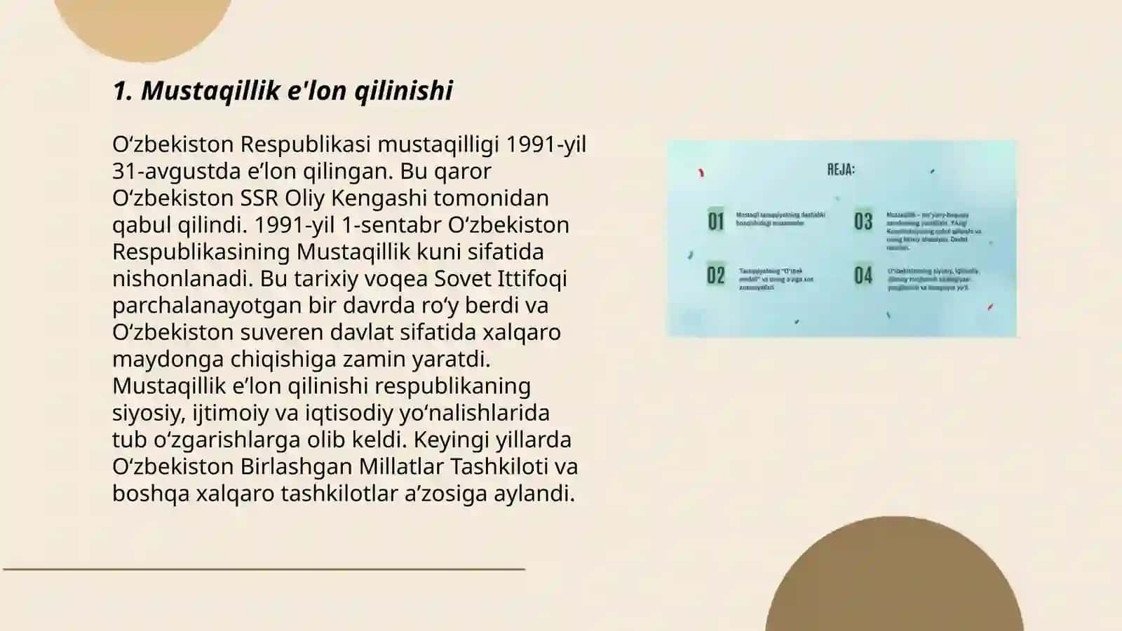 Ozbekistonning oziga hos istiqlol va taraqqiyot yoli 3