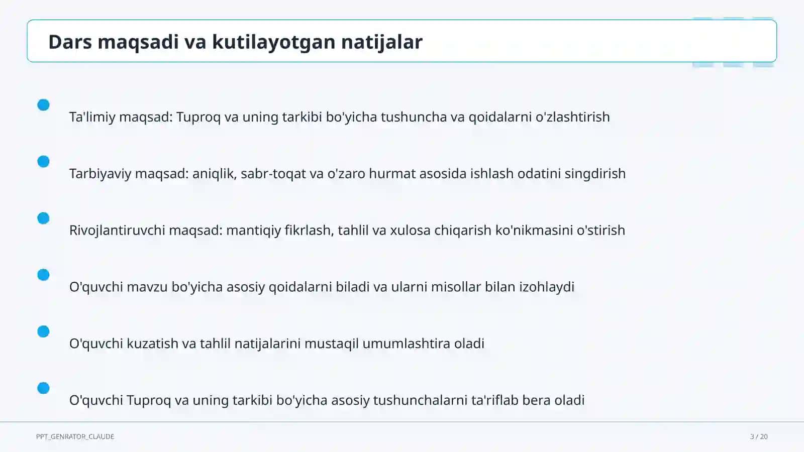 Tuproq va uning tarkibi (2-sinf) 3