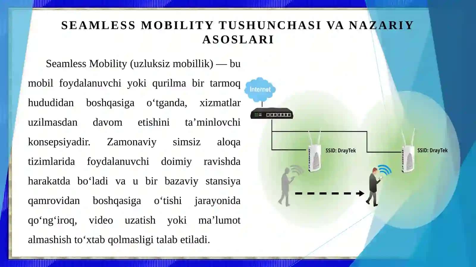 Seamless mobility konsepsiyasi 3
