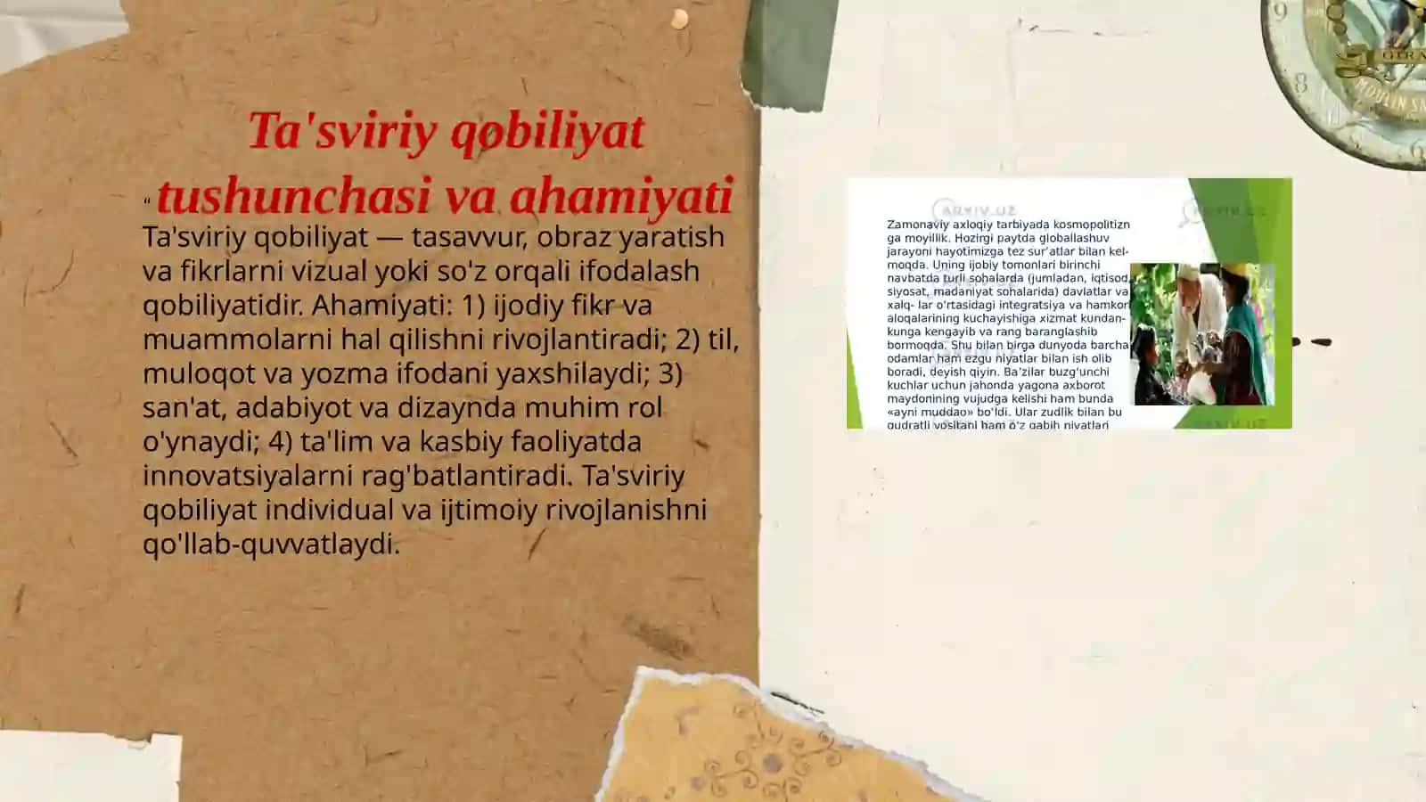 Ta'sviriy qobiliyatni rivojlantirish bosqichlari 3