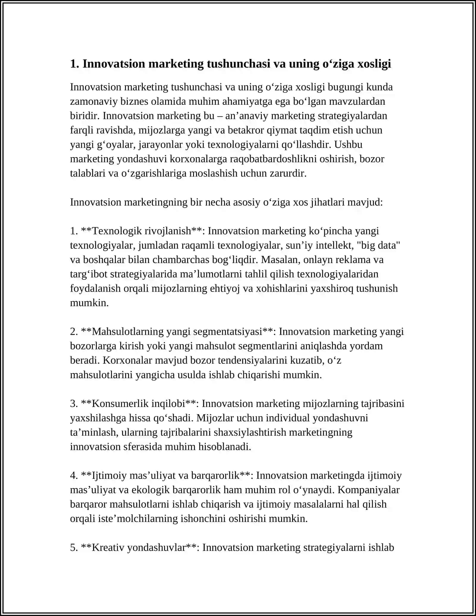 MARKETING INNOVATSION MARKETING 3