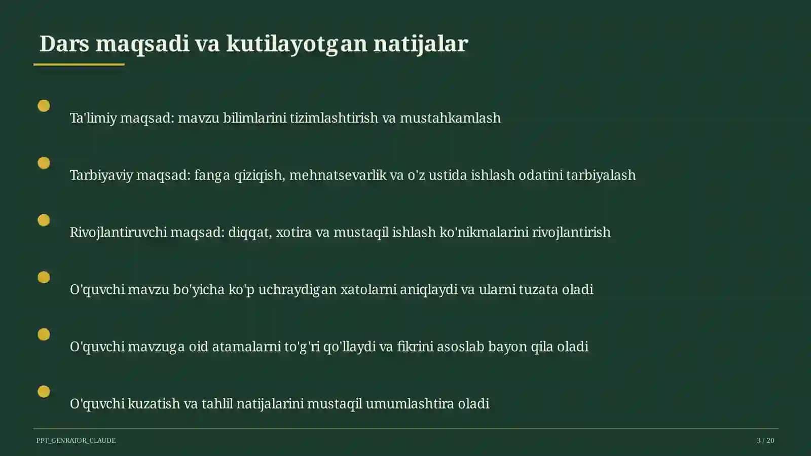 Baliqlar va suvda hamda quruqlikda yashovchilar (7-sinf) 3