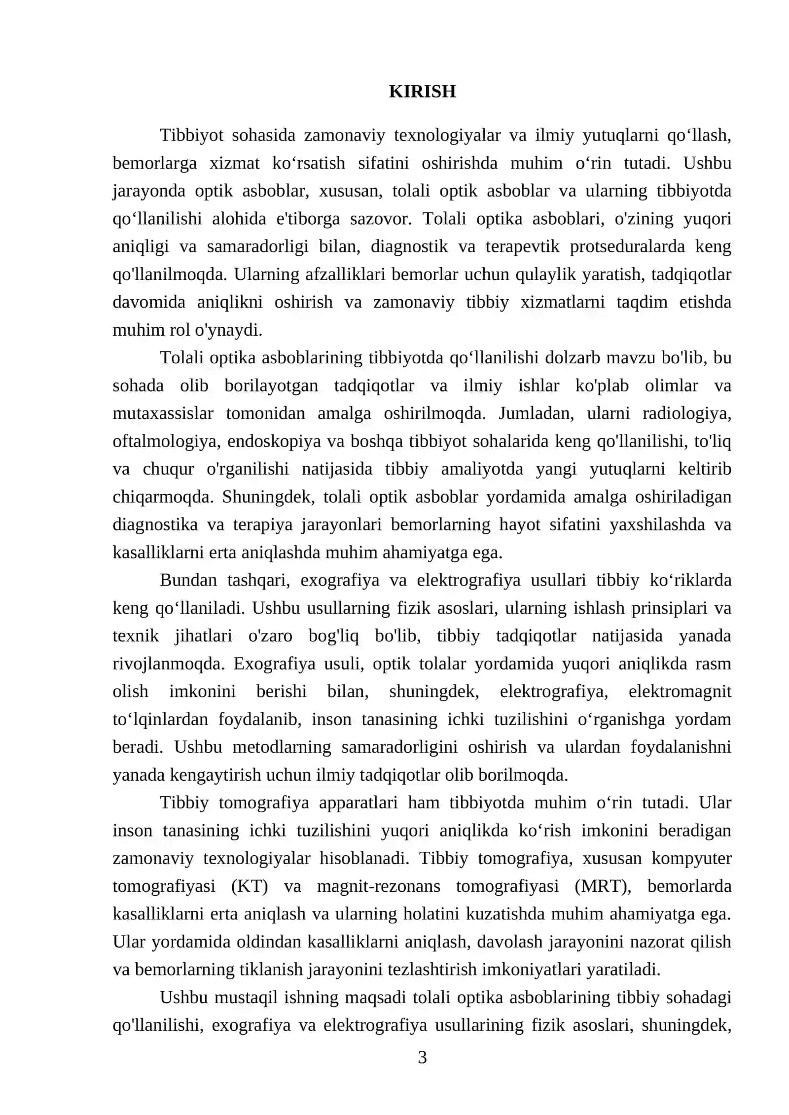 Tolali optika asboblarining tibbiyotda qoʻllanilishi 3