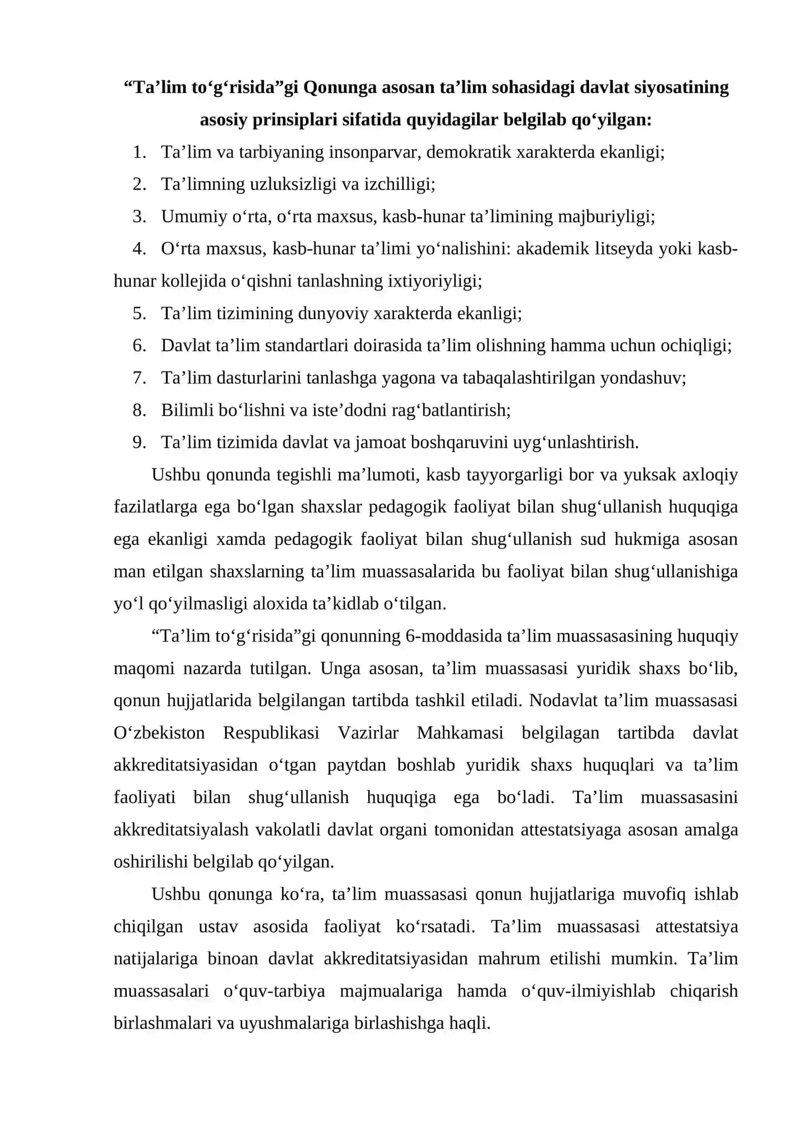 O‘zbekiston Respublikasining maktabgacha ta’lim sohasiga oid me’yoriy huquqiy hujjatlari 3