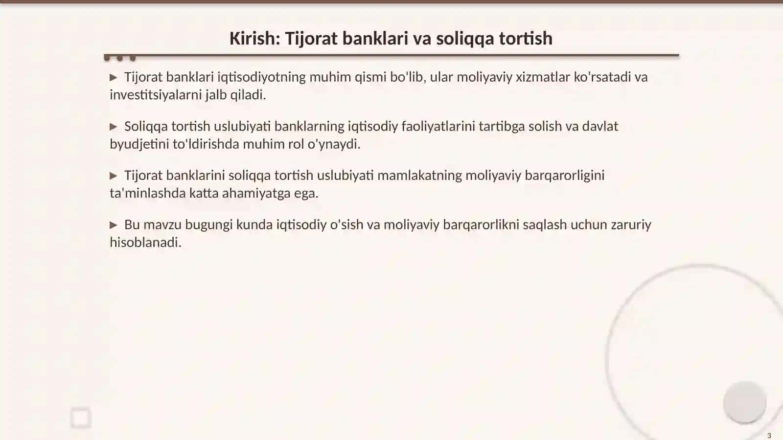 Tijorat banklarini soliqqa tortish uslubiyati 3