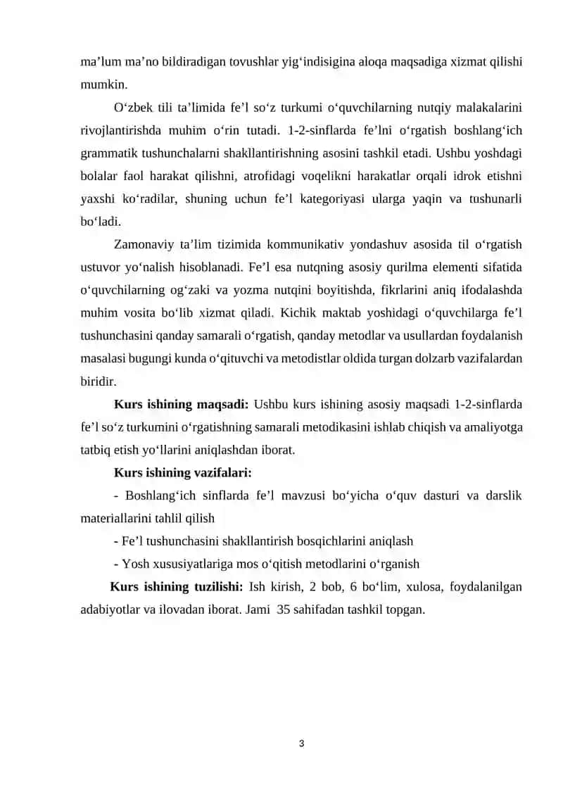 Fe’l so‘z turkumini o‘rgatishning nazariy asoslari 3
