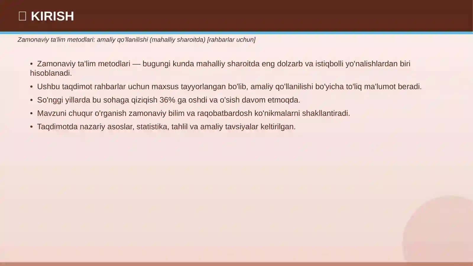 ZAMONAVIY TA'LIM METODLARI 3