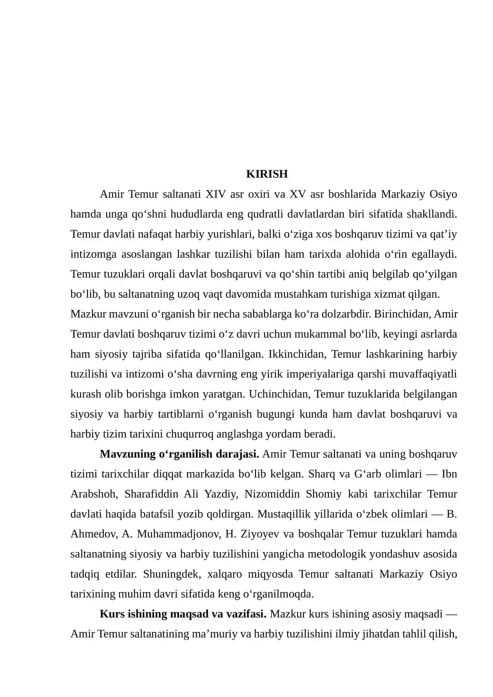 Amir Temur saltanatining ma’muriy va harbiy tuzilishi 3