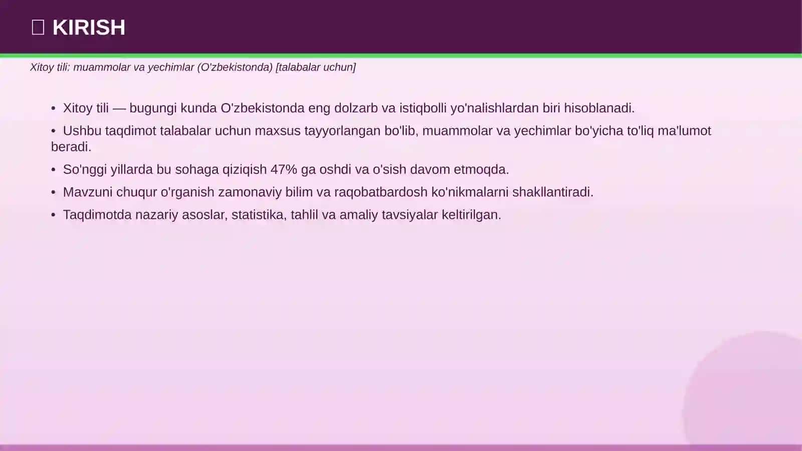 Xitoy tili: muammolar va yechimlar (O'zbekistonda) [talabalar uchun] 3