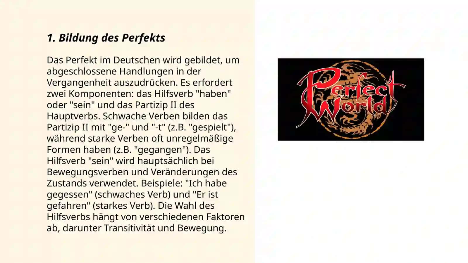 Perfekt 3
