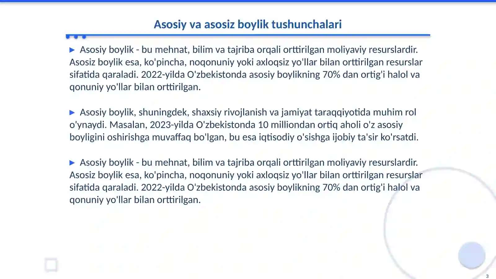 Asosiz boylik ortirish natijasida yuzaga keladigan munosabat 3