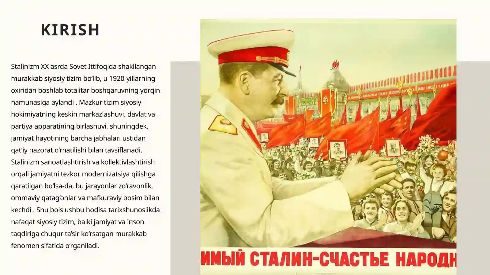 Stalinizm davrida iqtisodiy rivojlanishning natijalari, qulashi 3