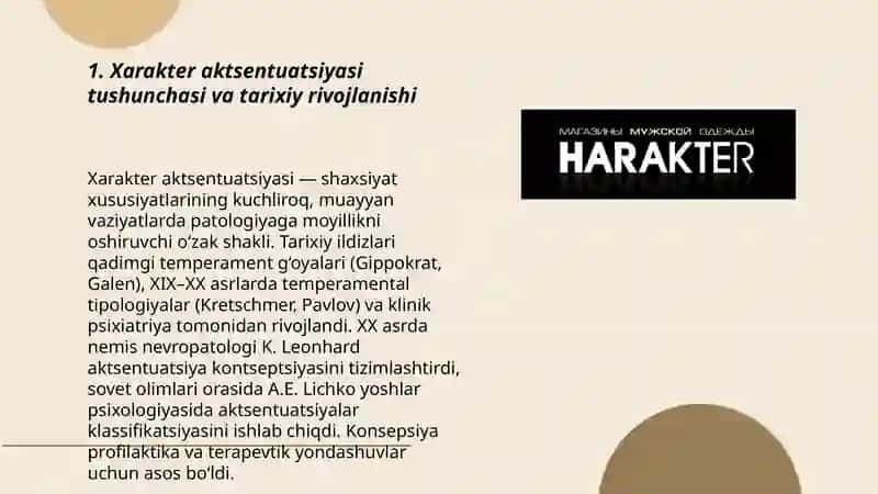 Xarakter aktsentuatsiyasi va uni mehyorlashtirish usullari 3