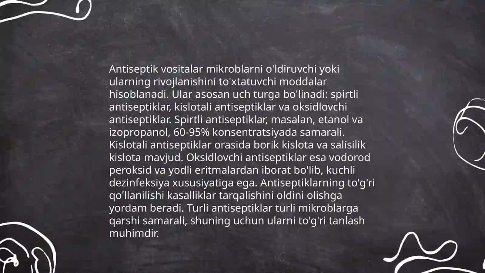 Antiseptik va dizenfeksiya qiluvchi vositalar 3