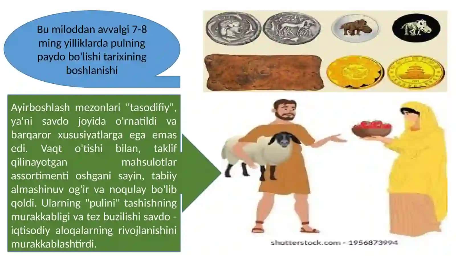 Pulning paydo bo’lishi zarurligi 3