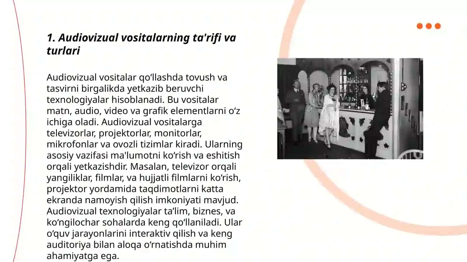 Audiovizual va texnik vositalardan foydalanish 3