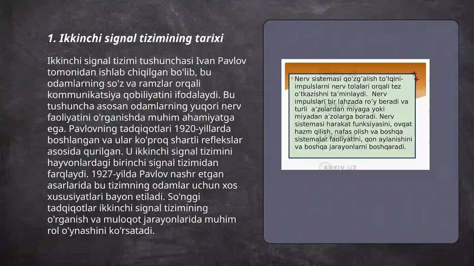 Ikkinchi signallar sistemasi 3