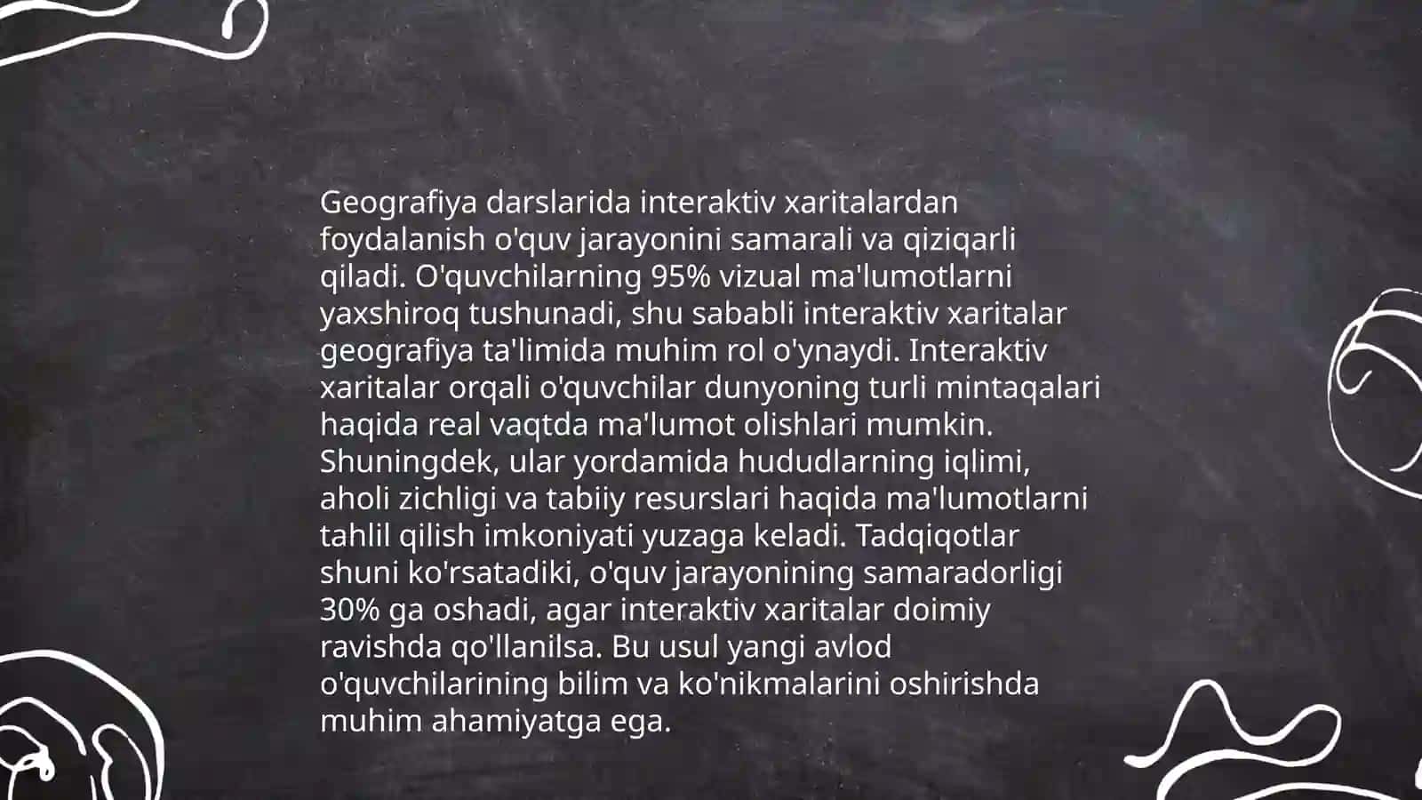 Geografiya darslarida media resurslaridan foydalanish oʻquvchilarning bilim samaradorligini oshirish 3