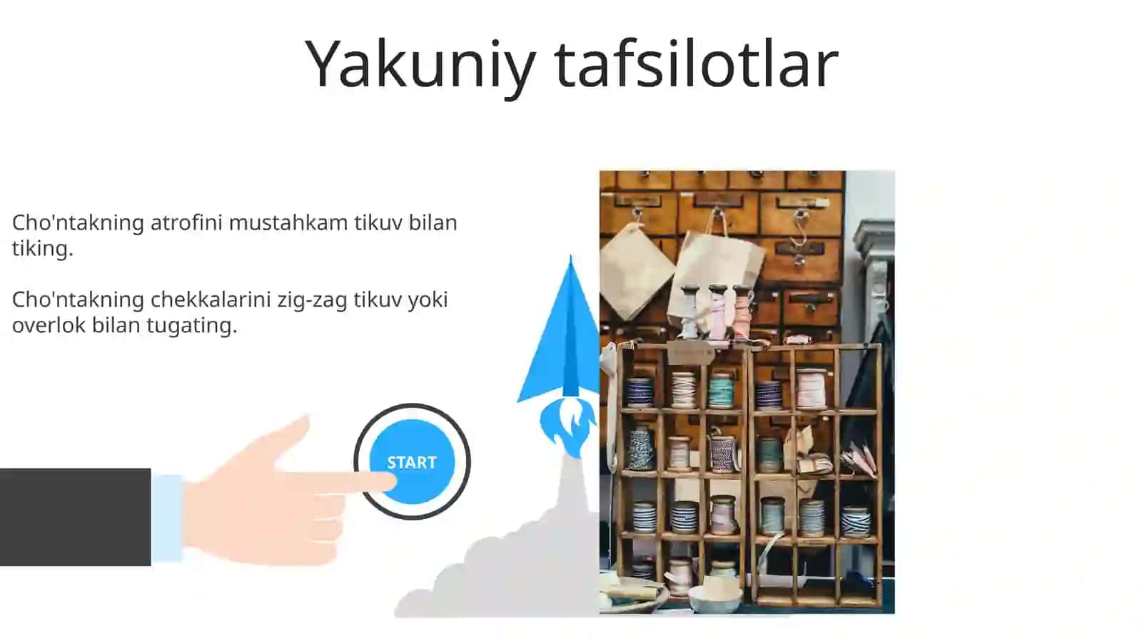 Yamoq cho'ntagi tikish bo'yicha qadamlar 3
