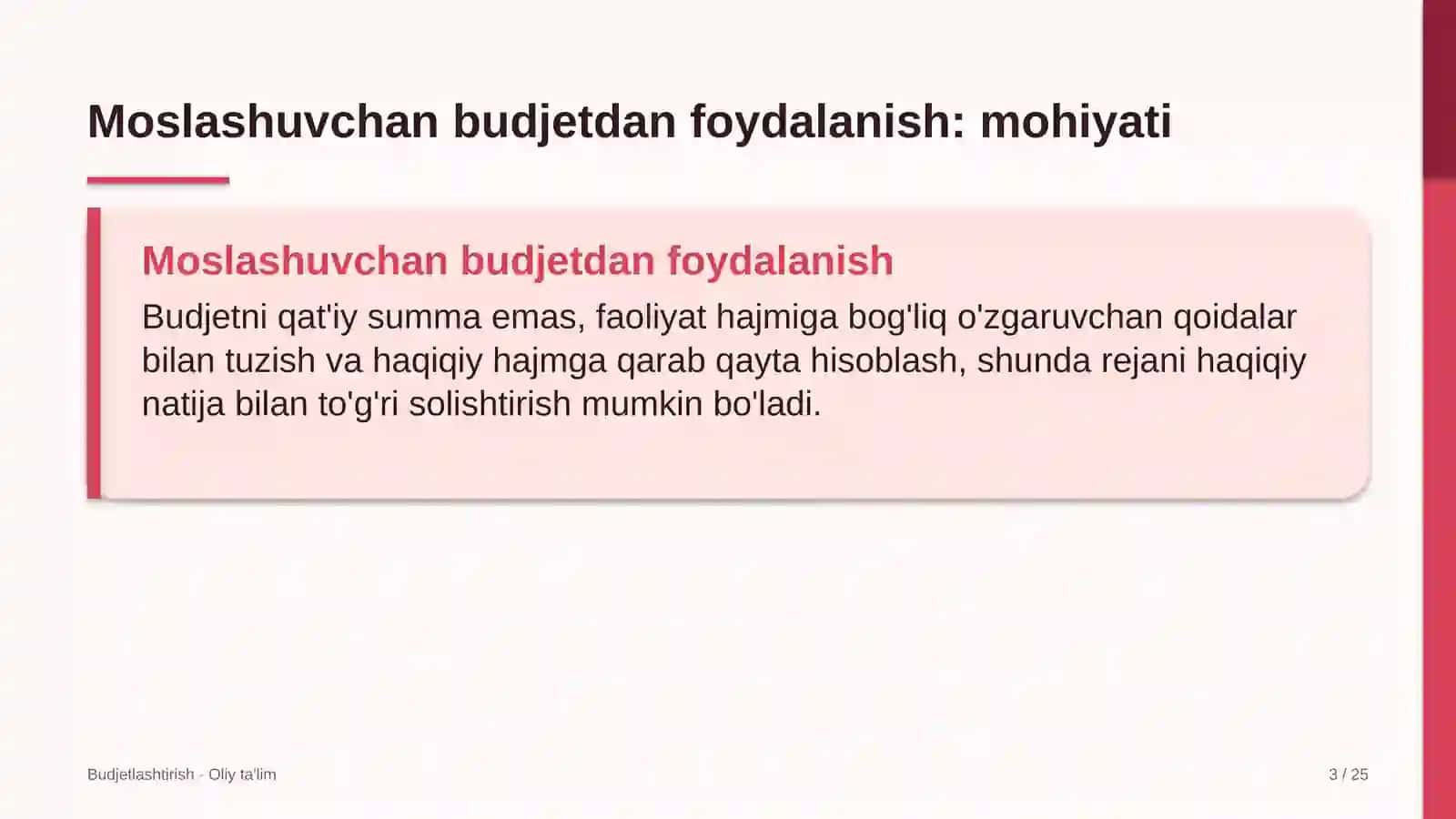Kon-metallurgiya kombinatlarida moslashuvchan budjetdan foydalanish 3