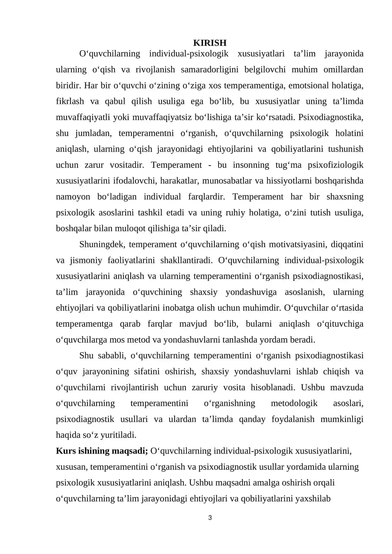 OʻQUVCHILARNING INDIVIDUAL-PSIXOLOGIK XUSUSIYATLARI PSIXODIAGNOSTIKASI (TEMPERAMETI) 3