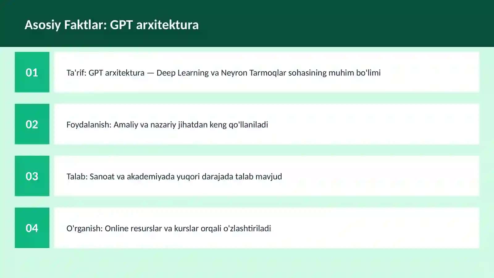 AI | DEEP LEARNING VA NEYRON TARMOQLAR 3