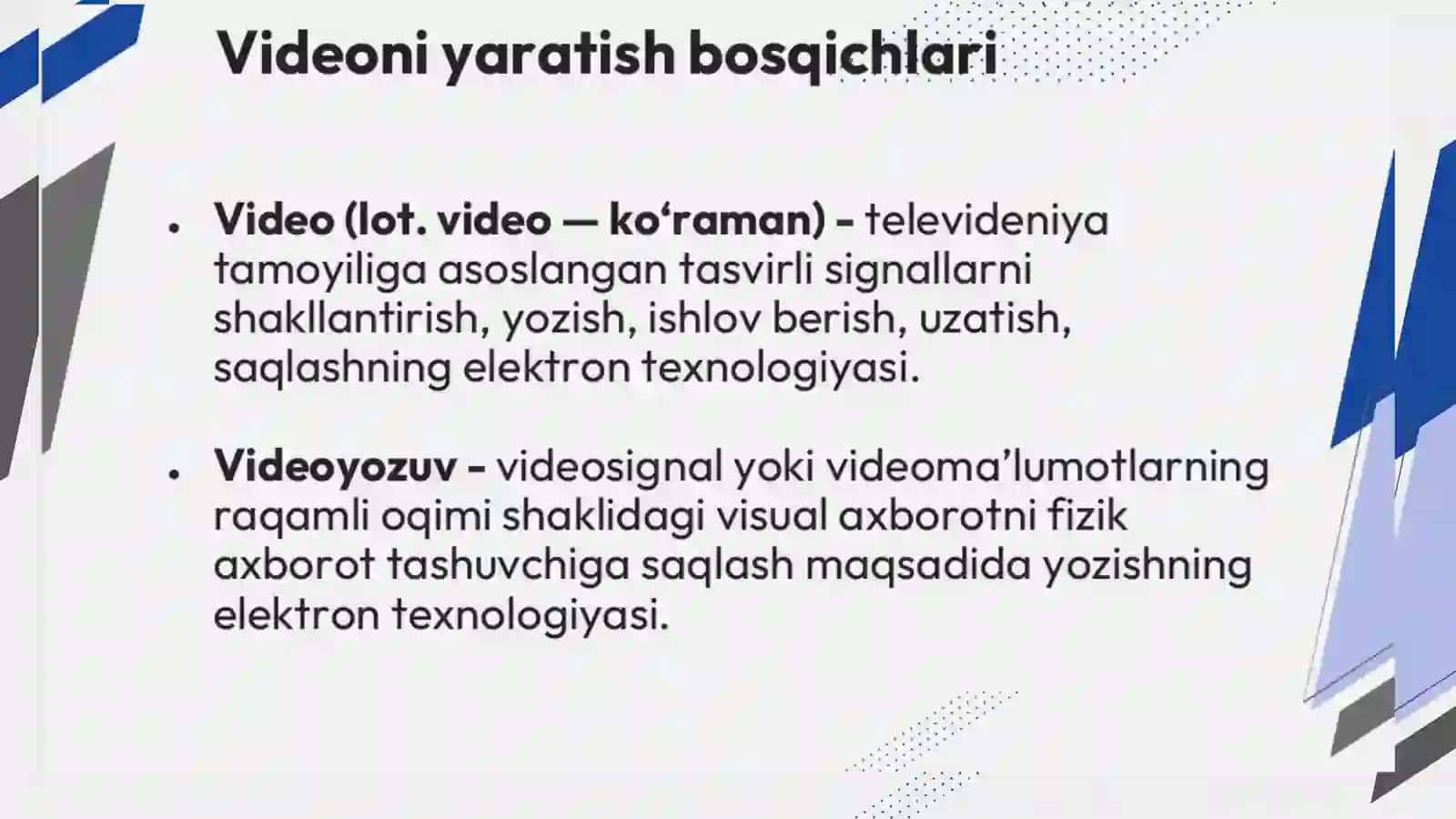 Videomuharrirlar bilan ishlash 3