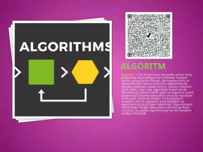 Masalalarning algoritmini tuzish va shu algoritm asosida Visual Basic dasturlash tilida dastur tuzish 3