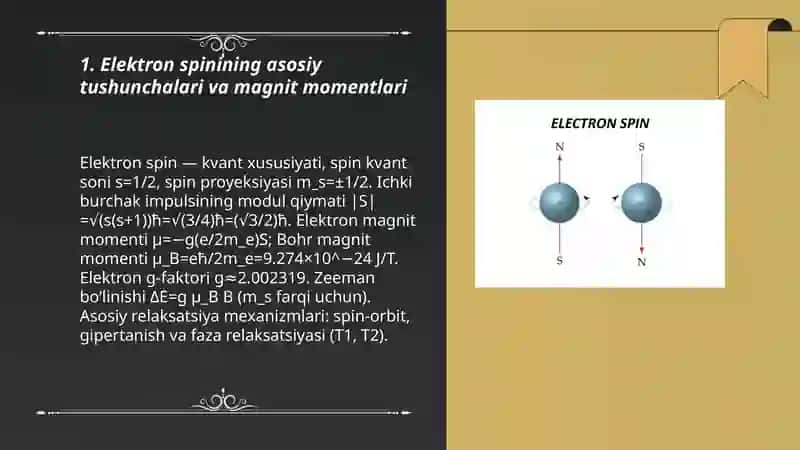 Spintronika: elektron spinidan foydalanishga asoslangan qurilmalar 3