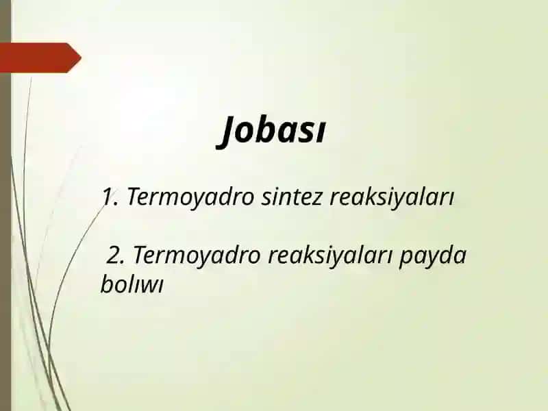 Termoyadrolıq sintez reaksiyaların basqarıw mashqalaları 3