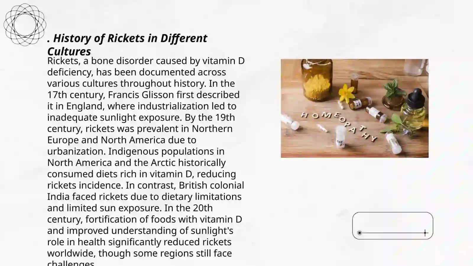 Ricketes project culture homeopathy 3