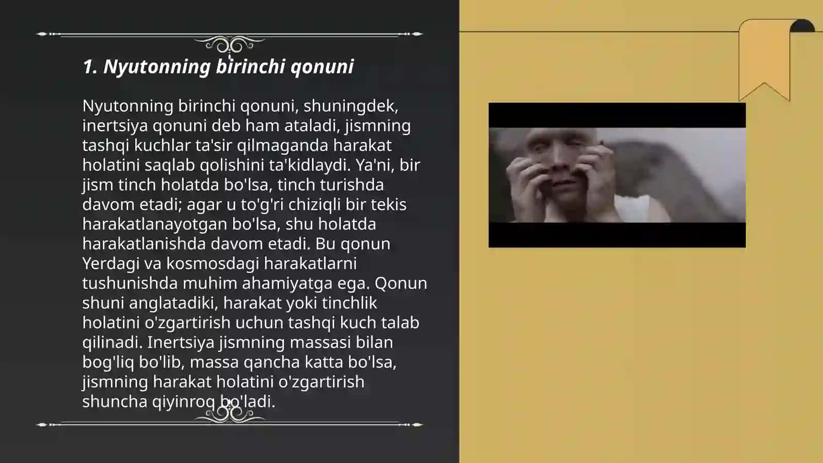 Dinamikaning ikki asosiy masalasi 3