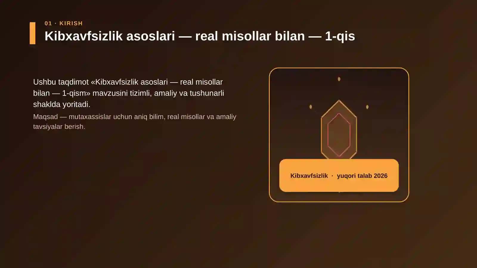 Kibxavfsizlik asoslari — real misollar bilan — 1-qism 3
