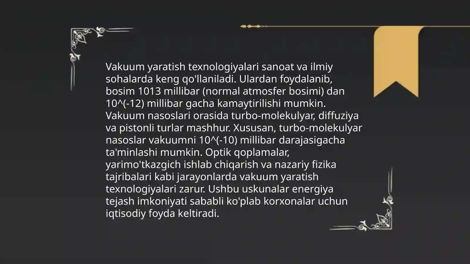 Past vakum olish mexanikasi va siyalik nasoslar 3