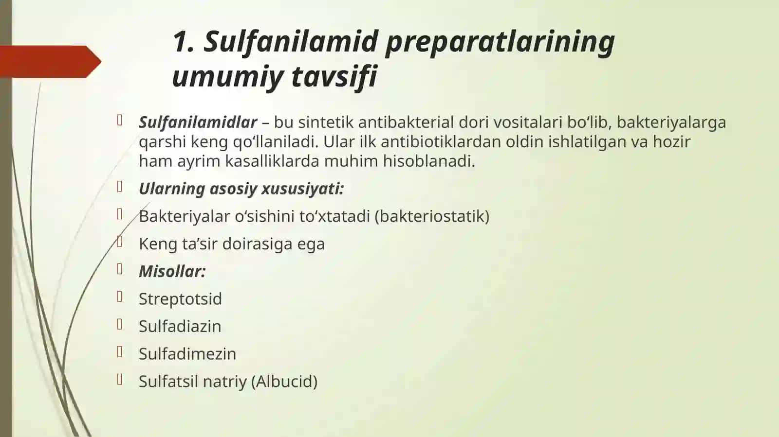 Sulfanilamid preparatlari 3