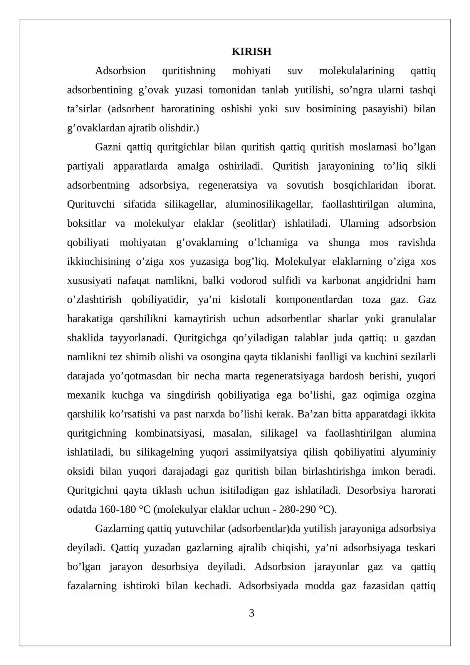 Adsorbsion qurilmalarning turli texnologik sxemalari 3